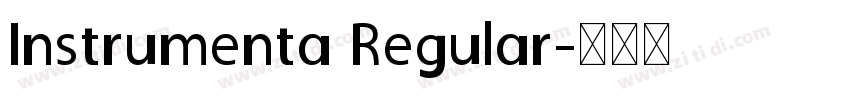 Instrumenta Regular字体转换